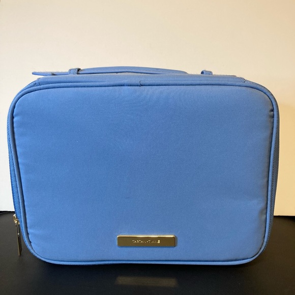 Ulta Beauty Handbags - Ulta Beauty Tartan + Twine Blue Makeup Organizer Travel Case Cosmetics Bag